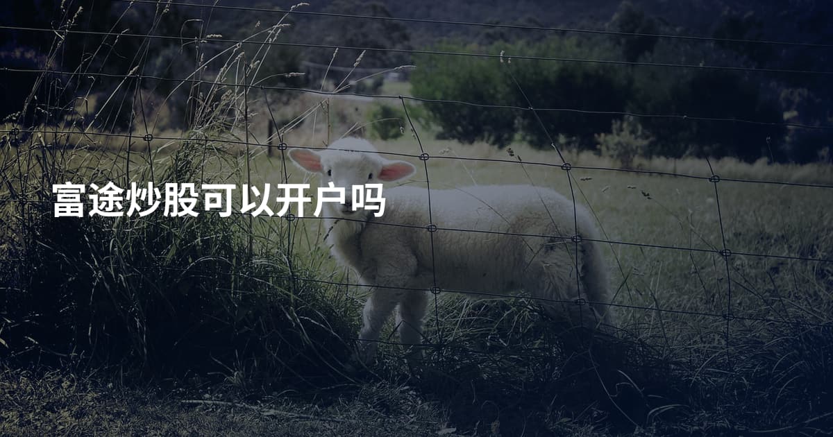 富途炒股可以开户吗