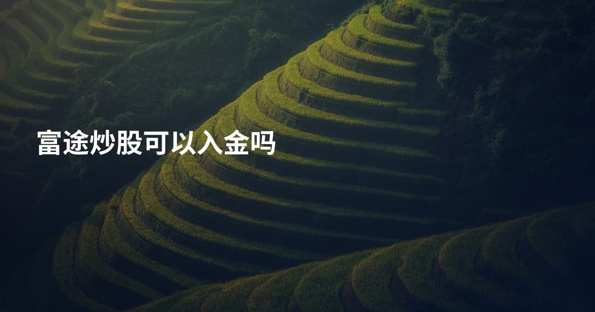 富途炒股可以入金吗