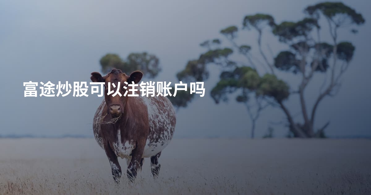 富途炒股可以注销账户吗
