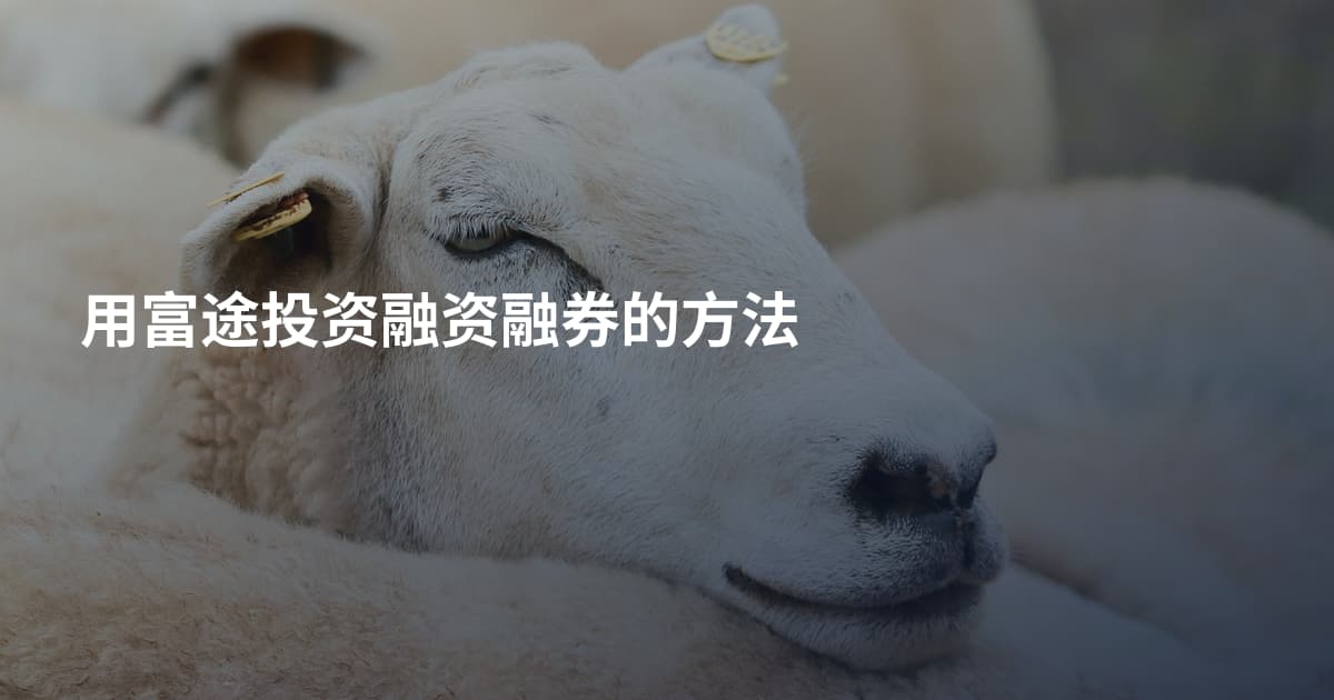用富途投资融资融券的方法