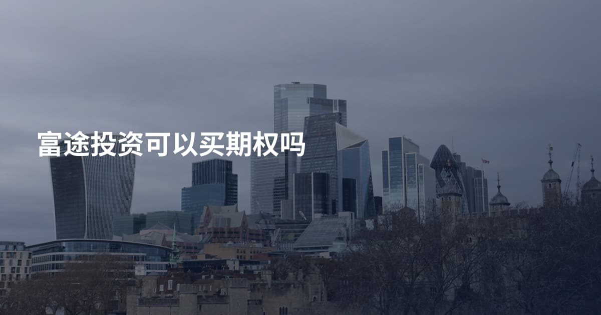 富途投资可以买期权吗