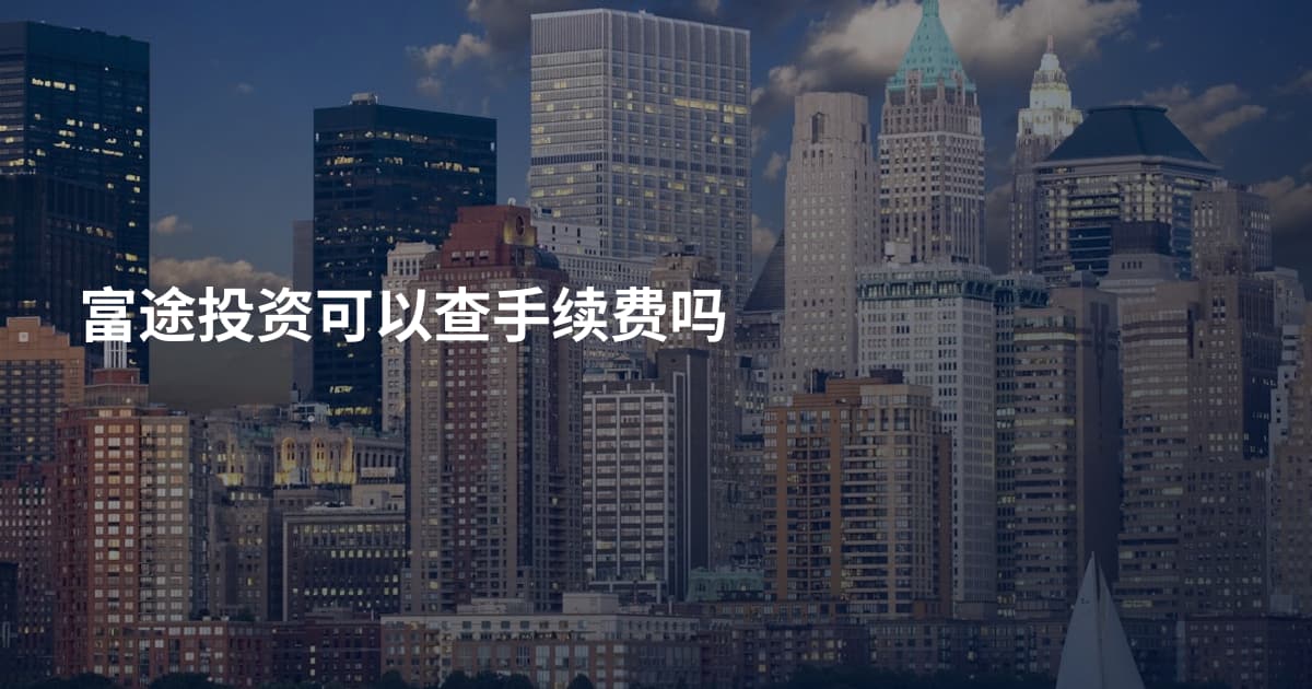 富途投资可以查手续费吗