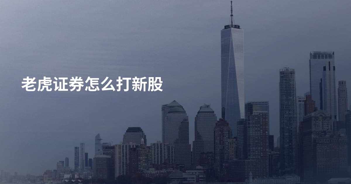 老虎证券怎么打新股