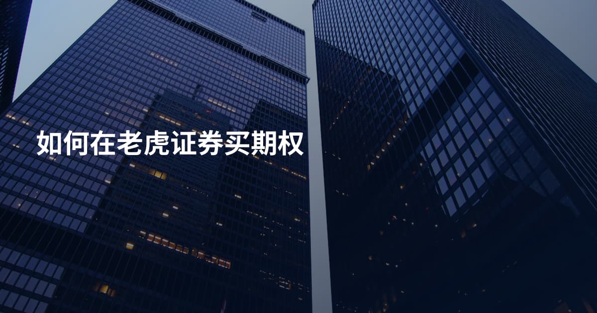 如何在老虎证券买期权