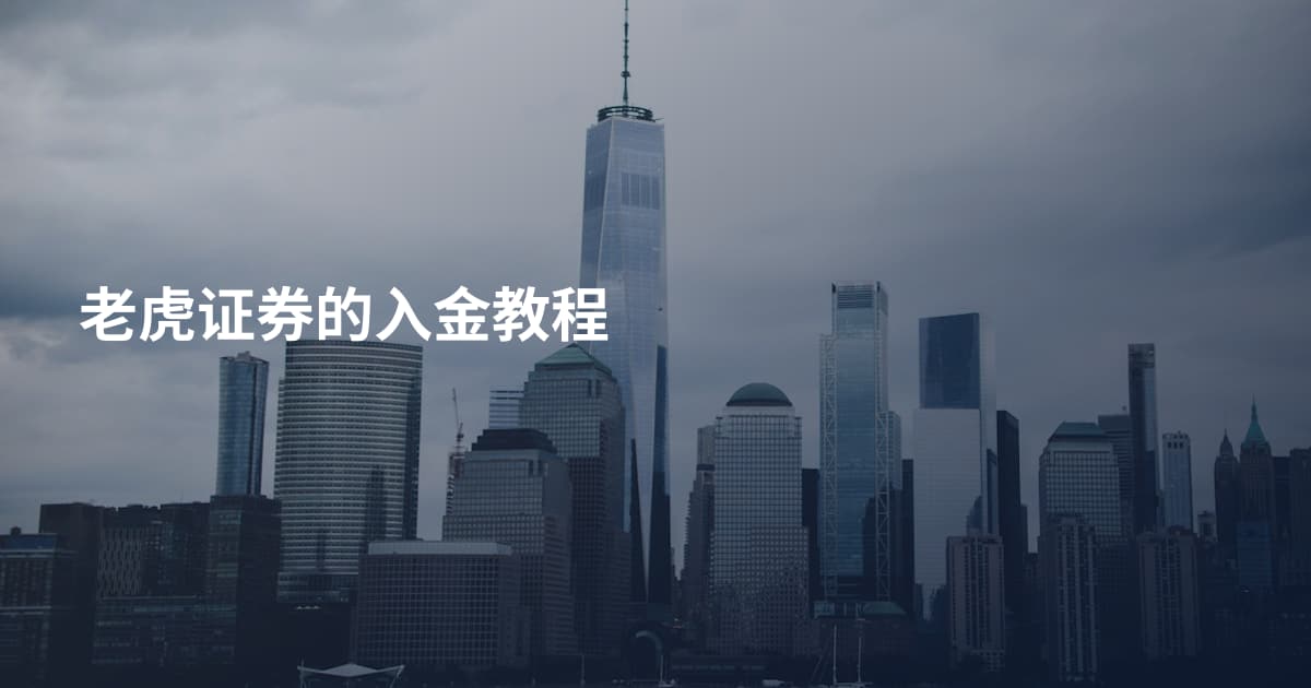 老虎证券的入金教程