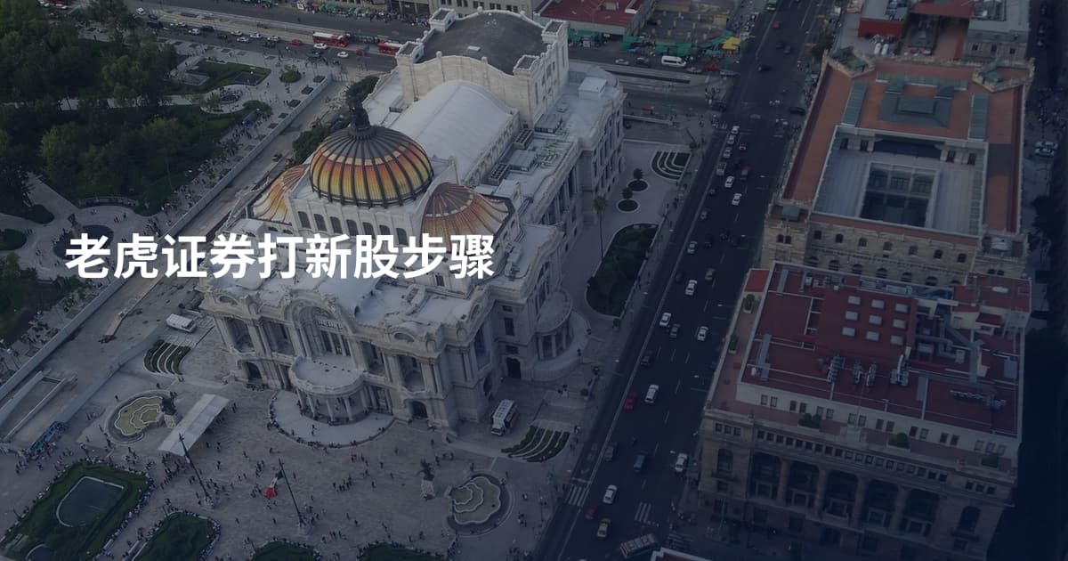 老虎证券打新股步骤