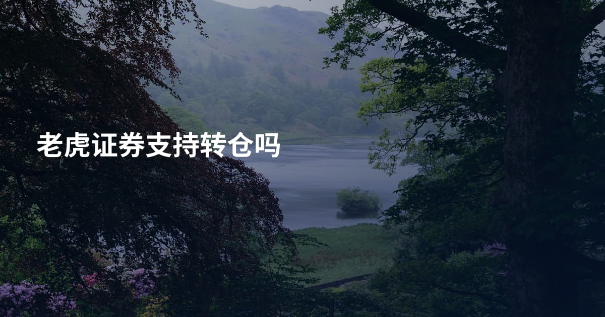 老虎证券支持转仓吗