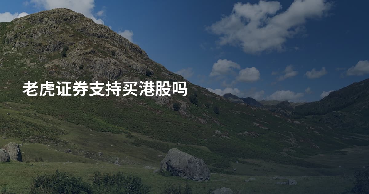 老虎证券支持买港股吗