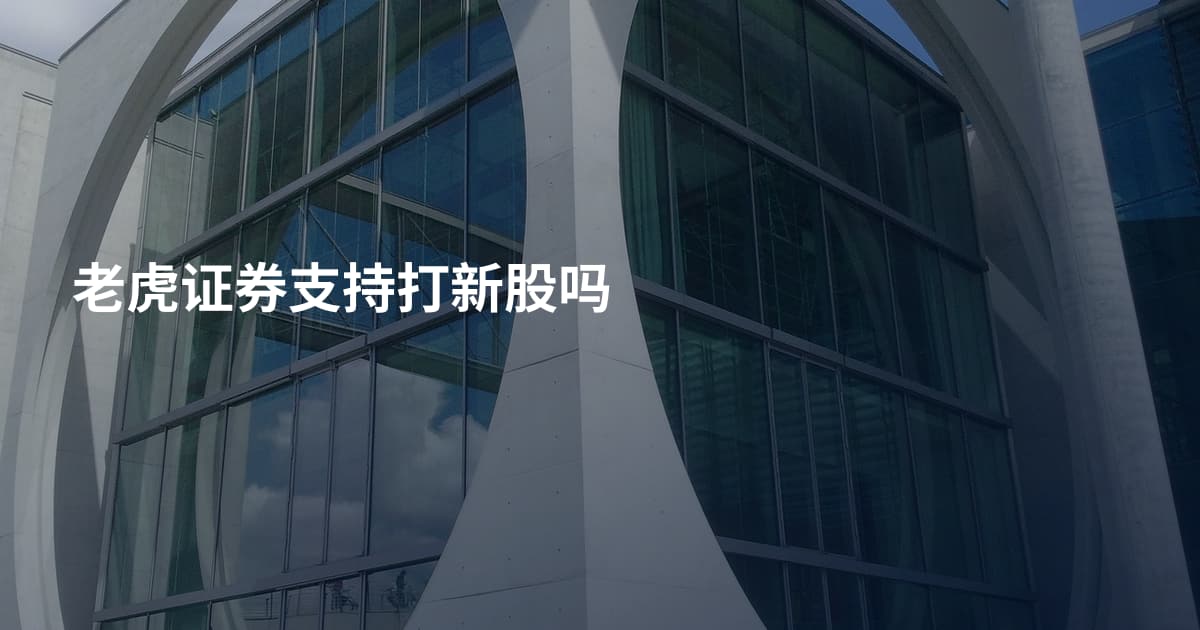 老虎证券支持打新股吗