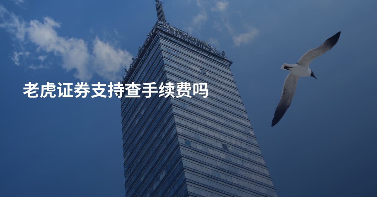 老虎证券支持查手续费吗