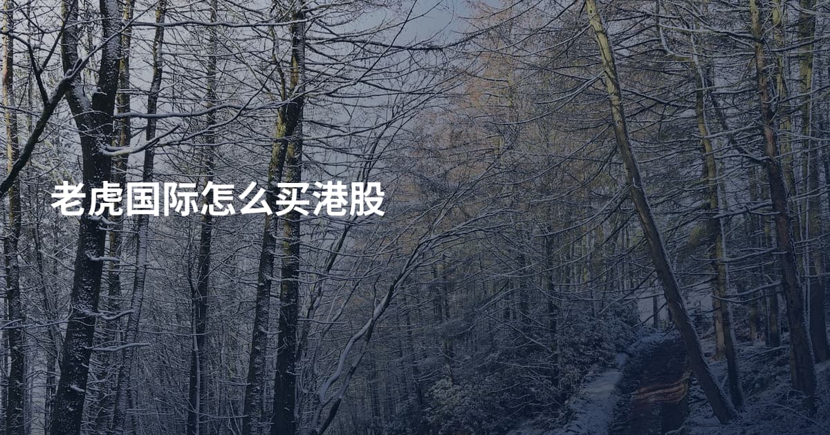 老虎国际怎么买港股
