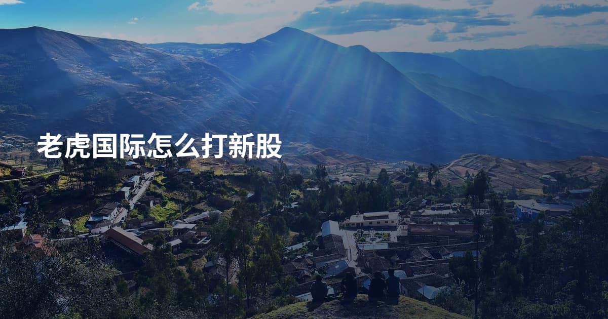 老虎国际怎么打新股