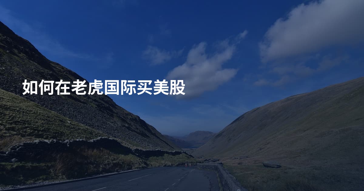 如何在老虎国际买美股