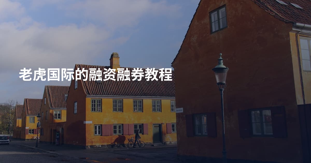 老虎国际的融资融券教程
