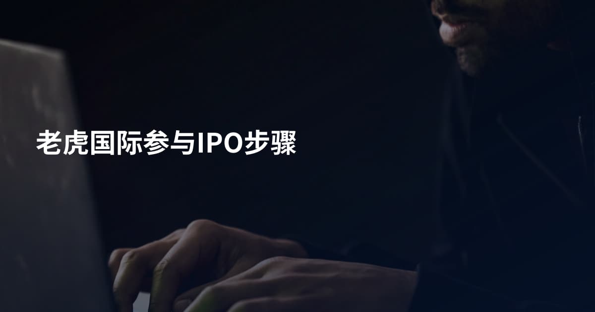 老虎国际参与IPO步骤