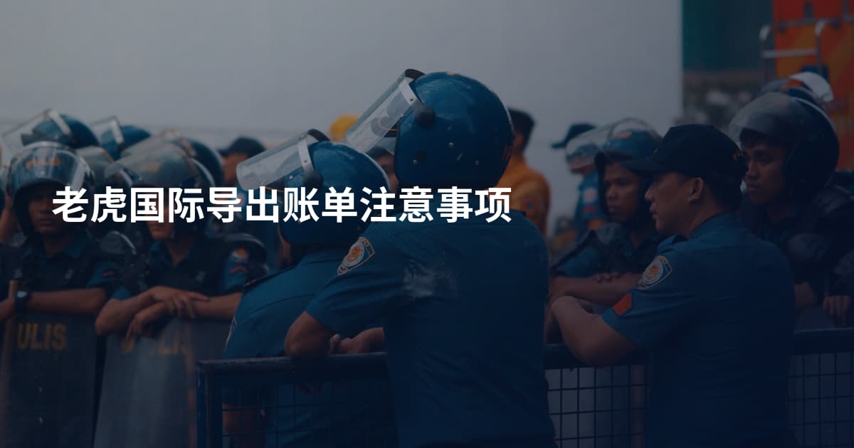 老虎国际导出账单注意事项