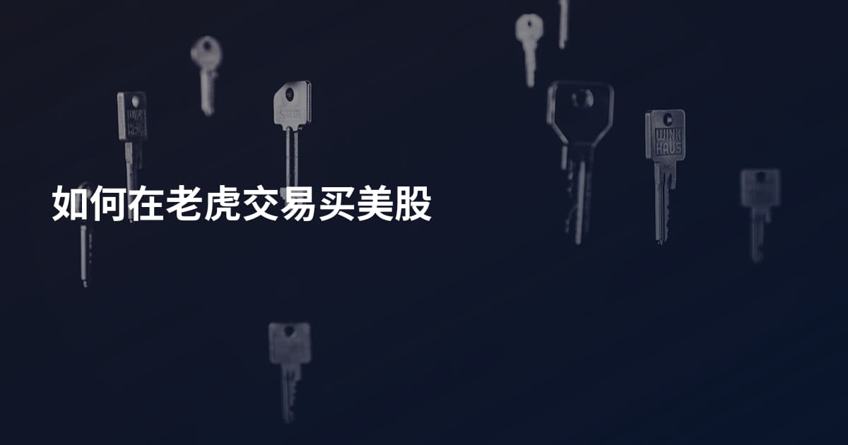 如何在老虎交易买美股