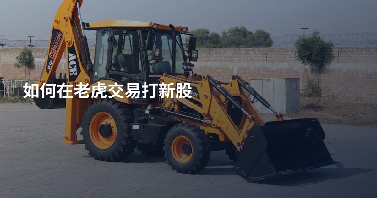 如何在老虎交易打新股
