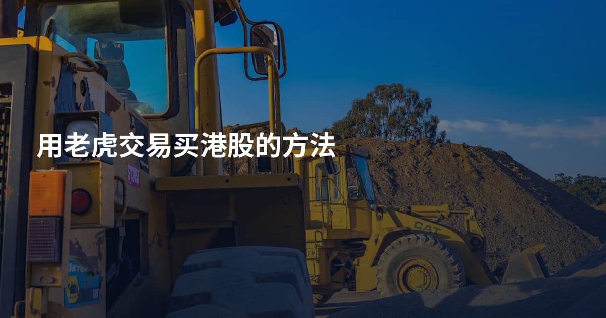 用老虎交易买港股的方法