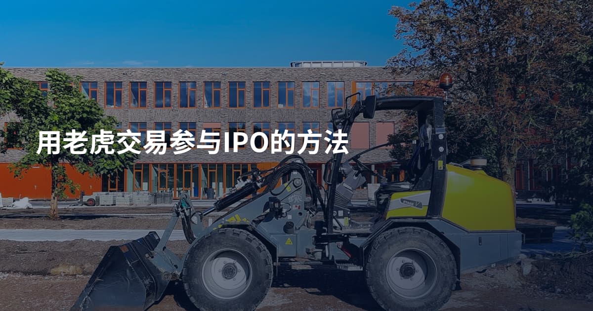 用老虎交易参与IPO的方法