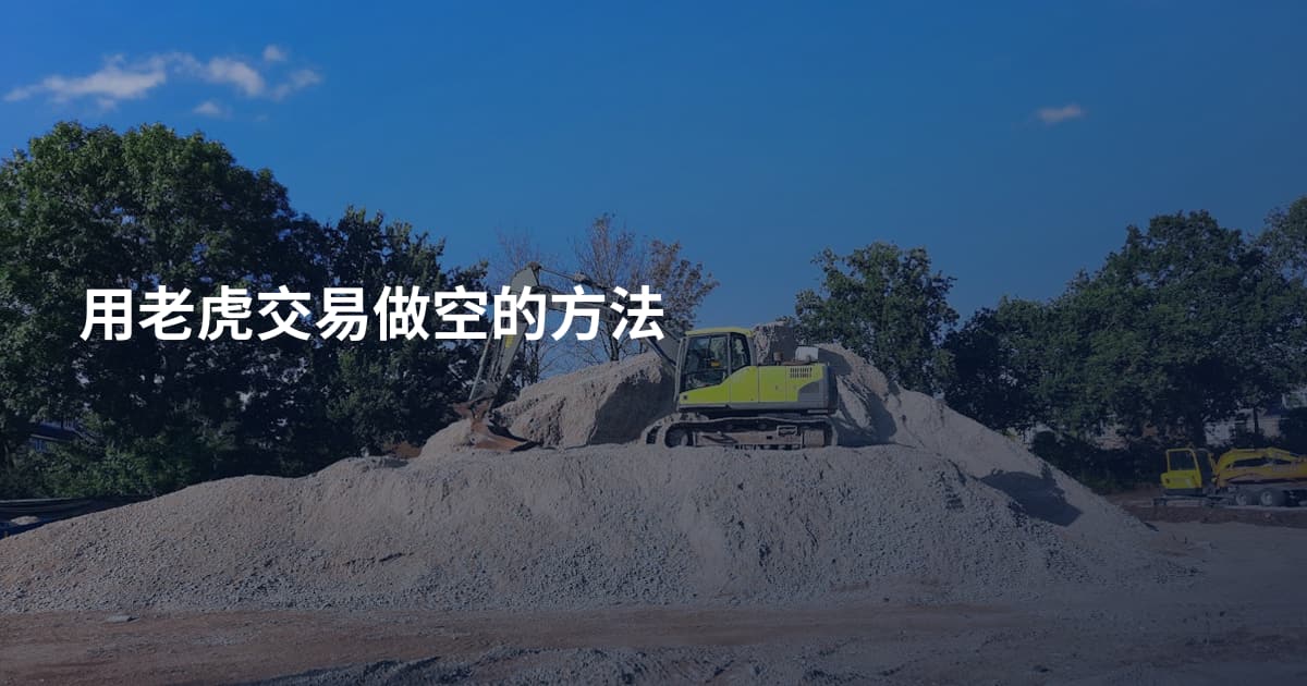 用老虎交易做空的方法