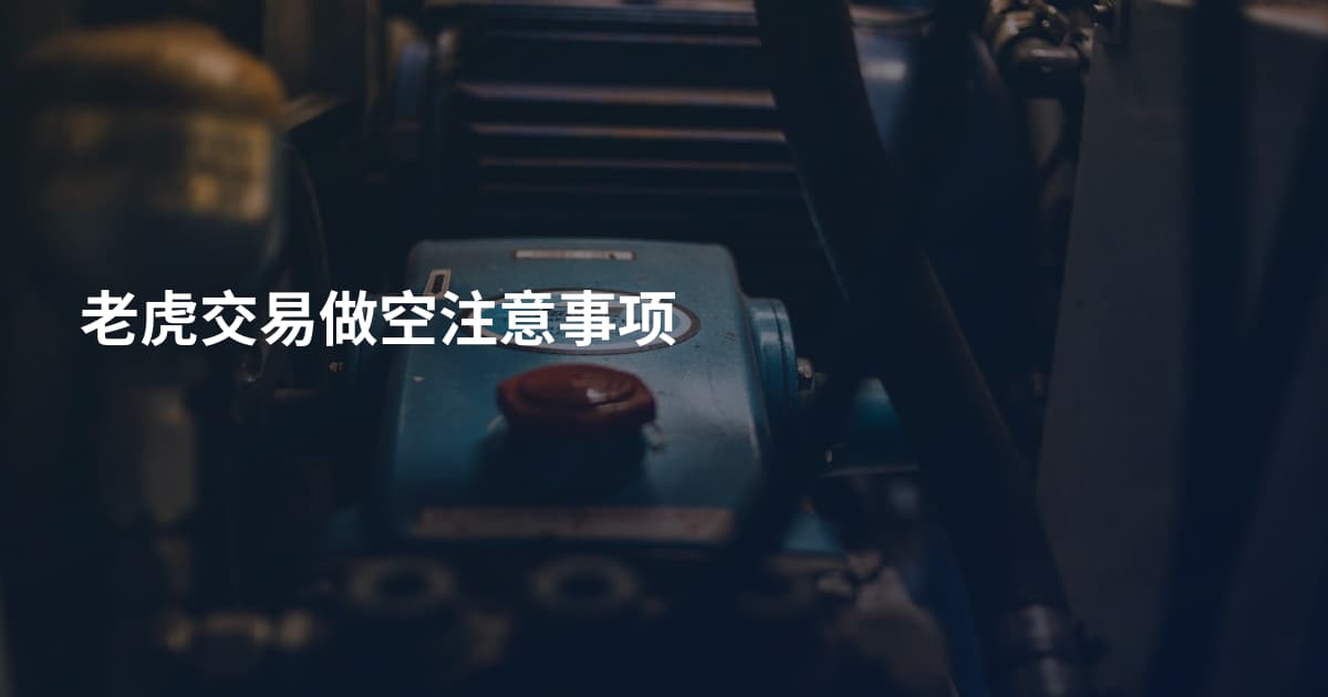 老虎交易做空注意事项