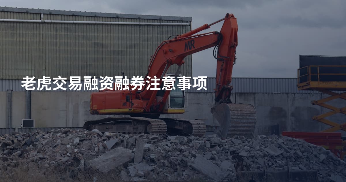 老虎交易融资融券注意事项