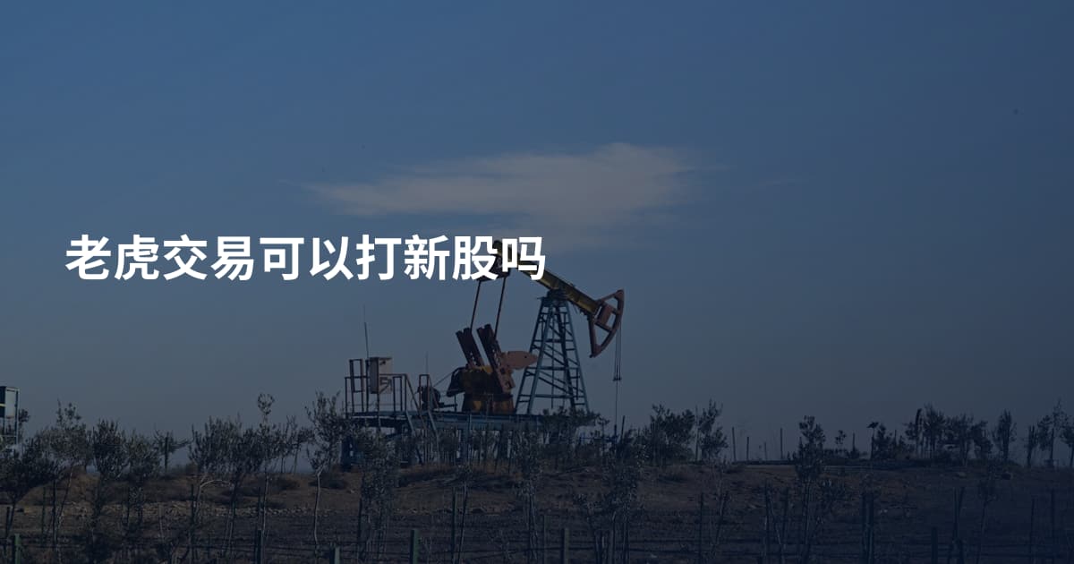 老虎交易可以打新股吗
