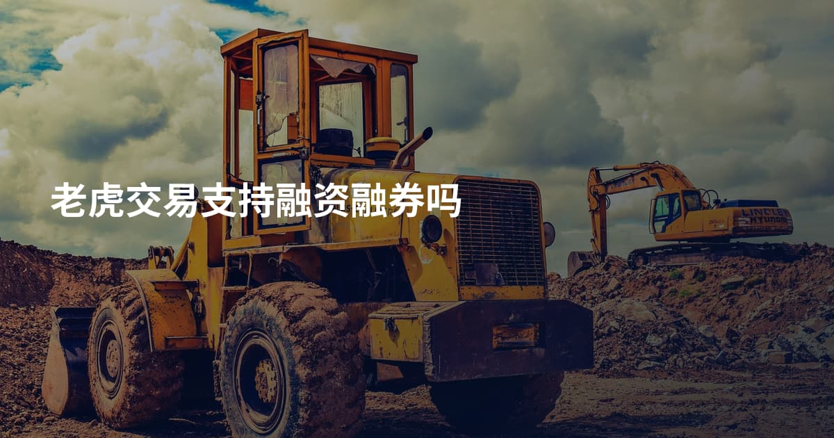 老虎交易支持融资融券吗