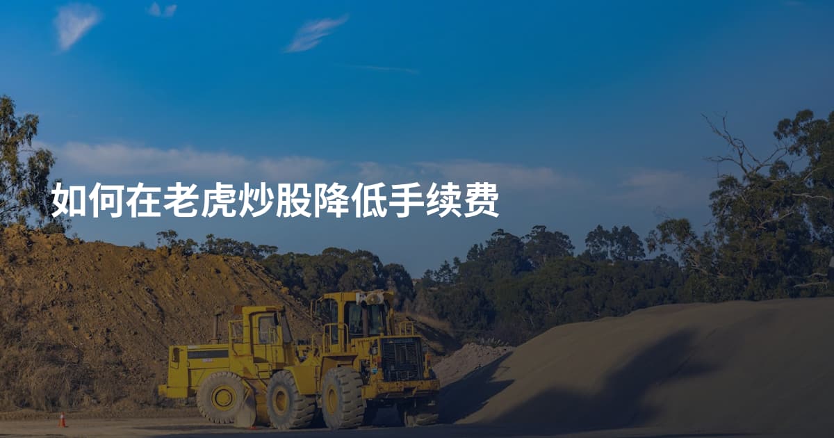 如何在老虎炒股降低手续费
