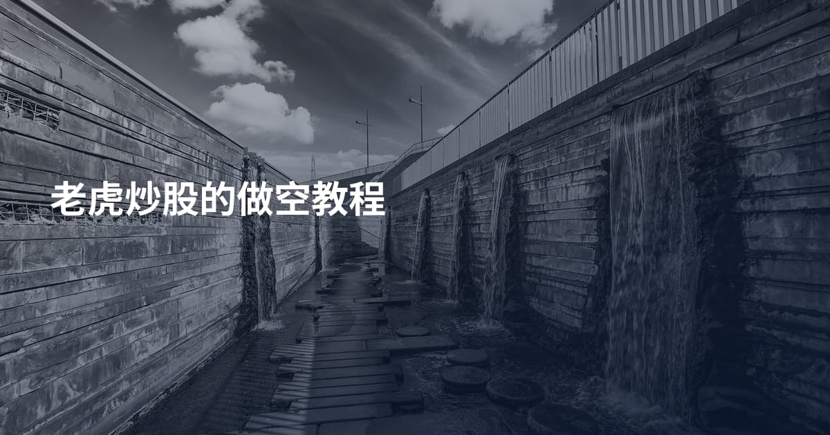 老虎炒股的做空教程