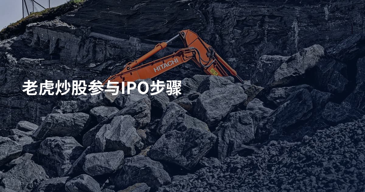老虎炒股参与IPO步骤