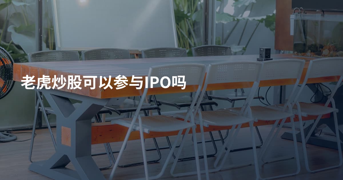 老虎炒股可以参与IPO吗