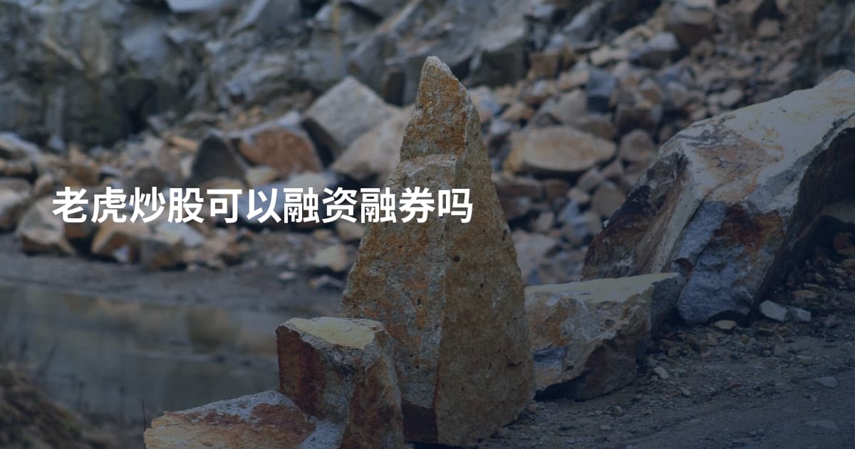 老虎炒股可以融资融券吗