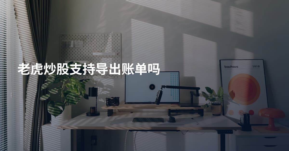 老虎炒股支持导出账单吗
