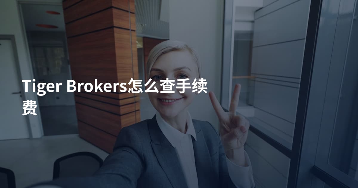 Tiger Brokers怎么查手续费