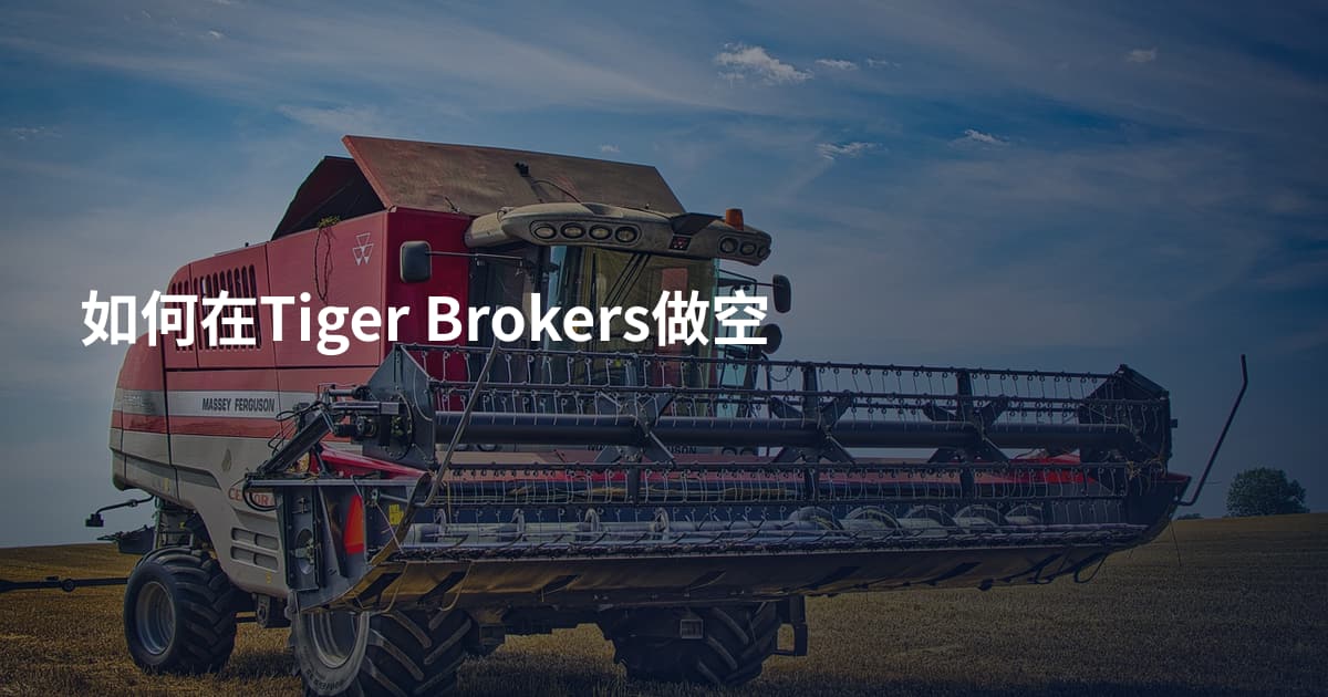 如何在Tiger Brokers做空