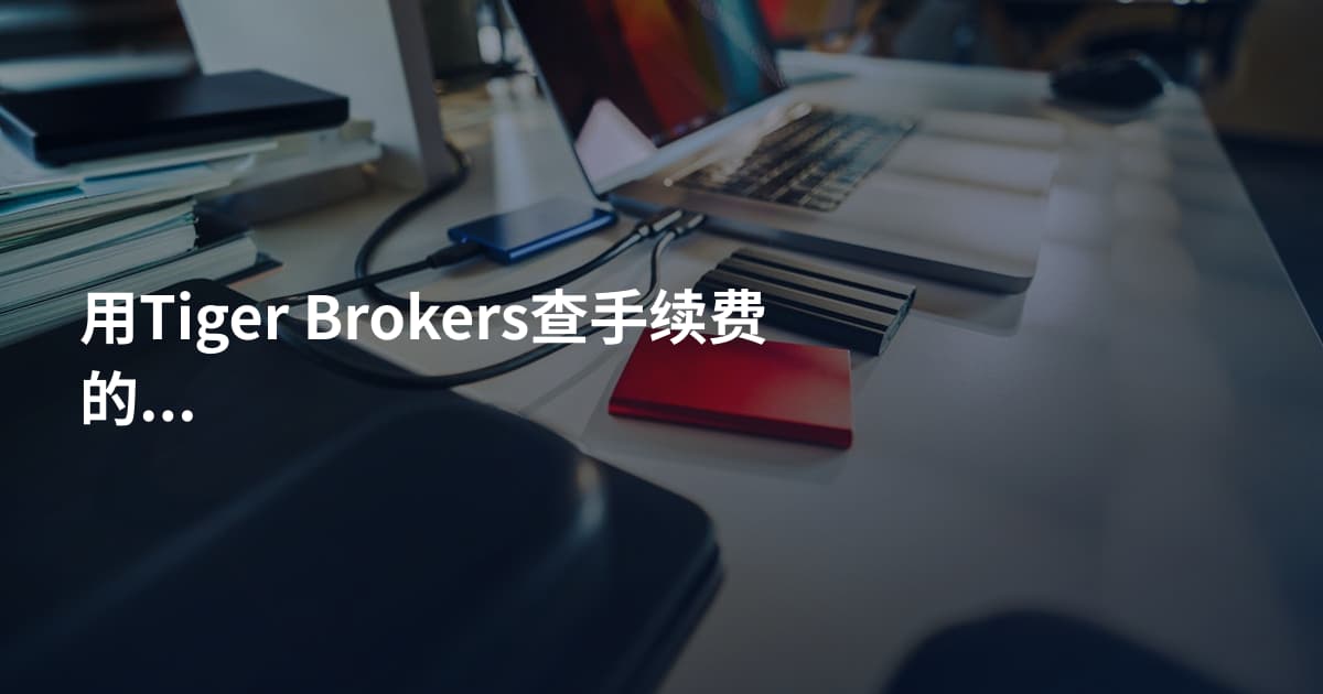 用Tiger Brokers查手续费的方法
