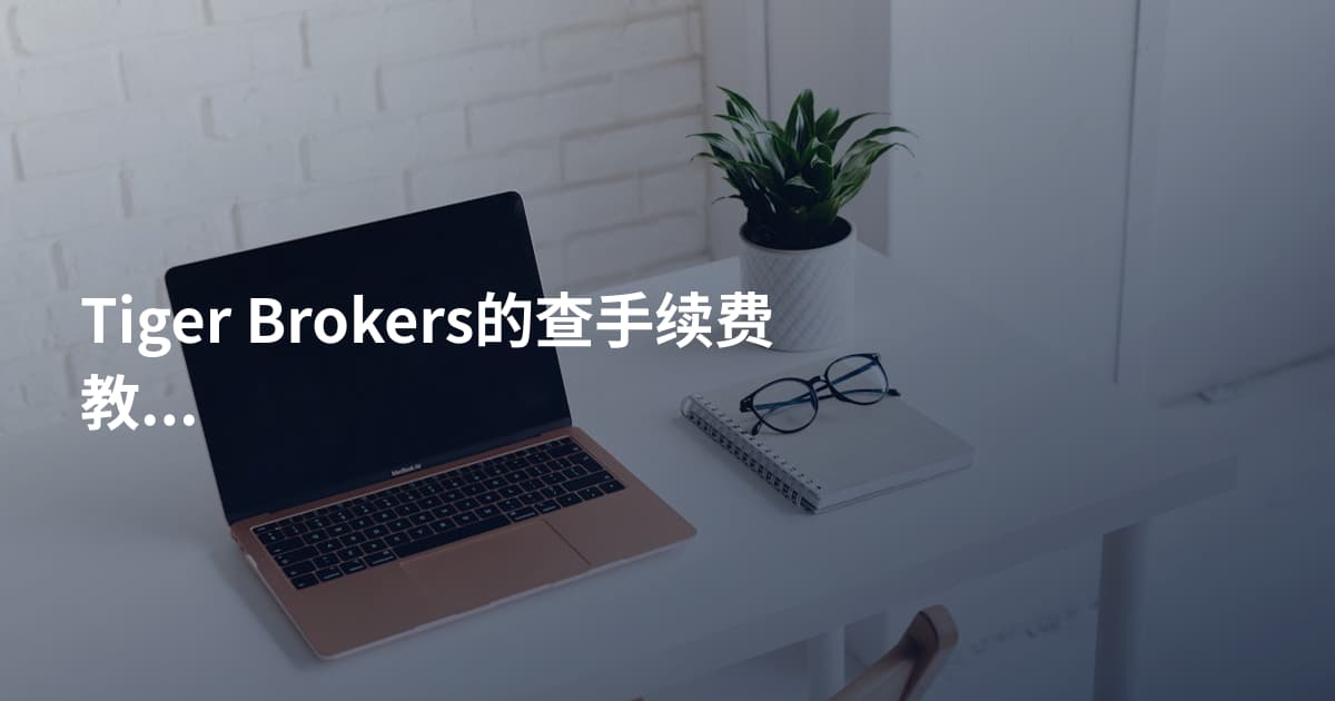 Tiger Brokers的查手续费教程