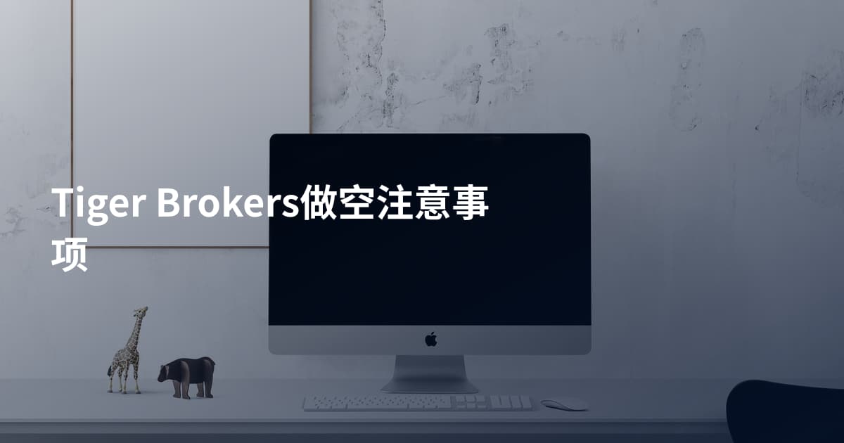 Tiger Brokers做空注意事项