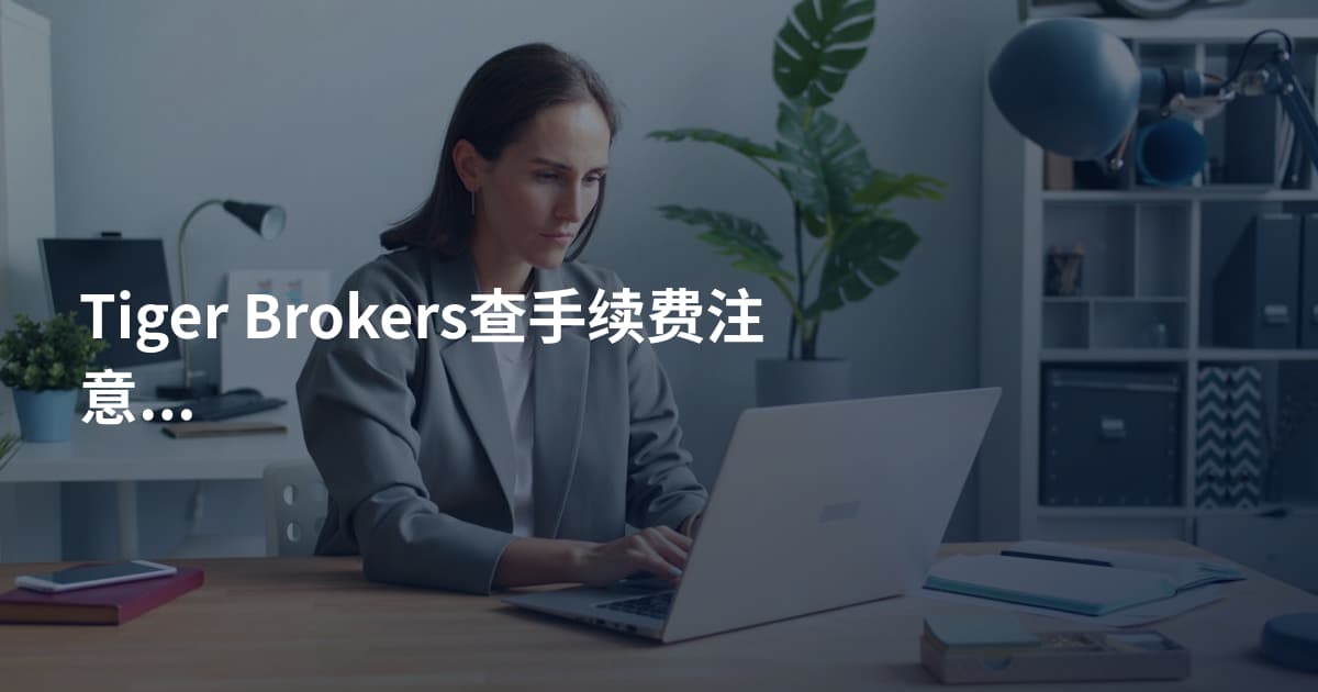 Tiger Brokers查手续费注意事项