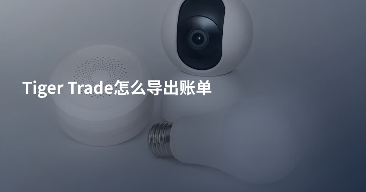 Tiger Trade怎么导出账单