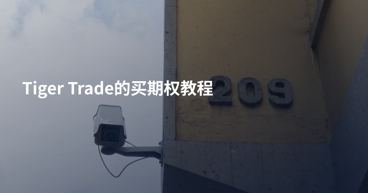 Tiger Trade的买期权教程