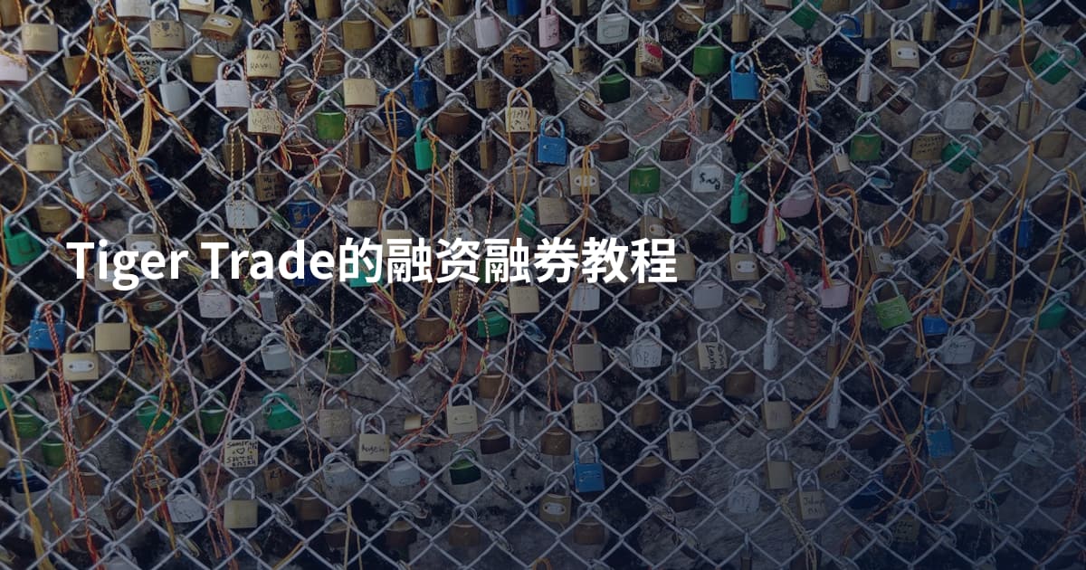 Tiger Trade的融资融券教程