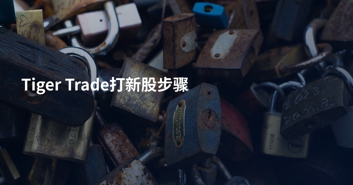 Tiger Trade打新股步骤