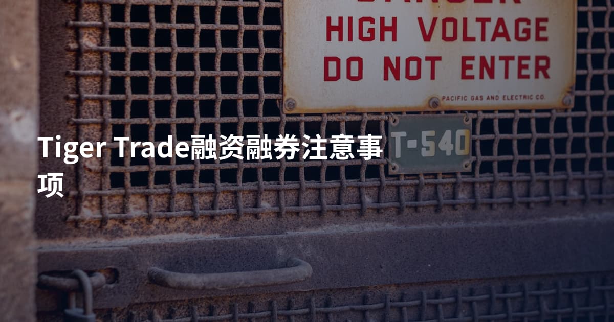 Tiger Trade融资融券注意事项