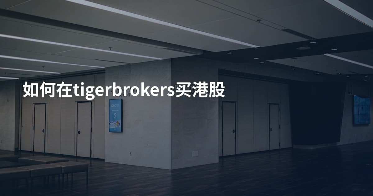 如何在tigerbrokers买港股