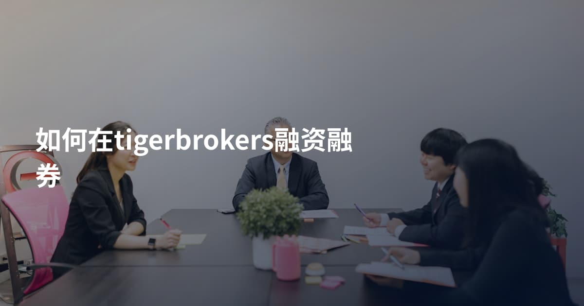 如何在tigerbrokers融资融券
