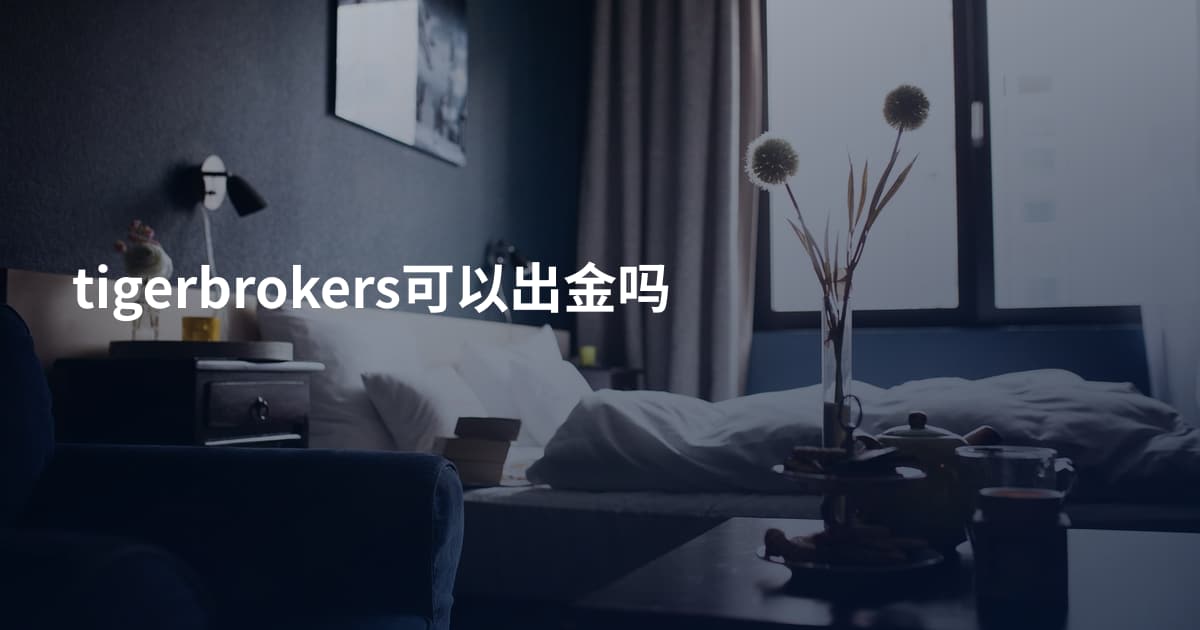 tigerbrokers可以出金吗