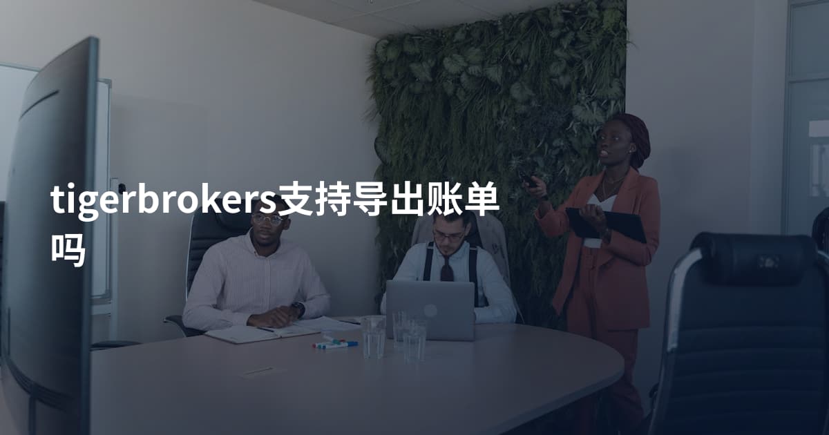 tigerbrokers支持导出账单吗
